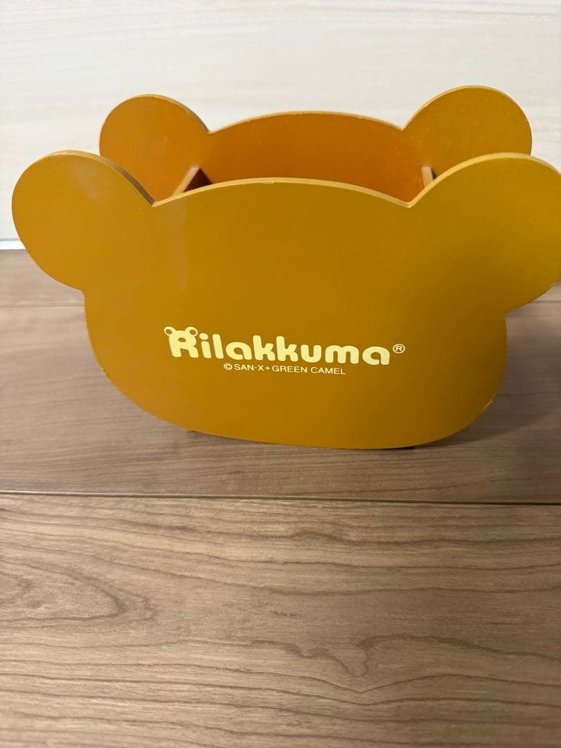 美品☆レア☆リラックマ木製リモコン入れ☆顔型