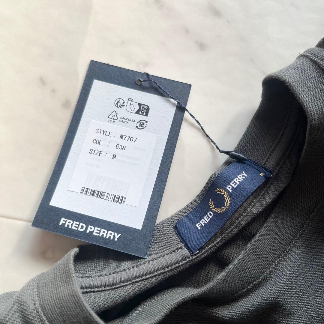 新品未使用タグ FRED PEARY フレッドペリー トップス シャツ ロゴ M