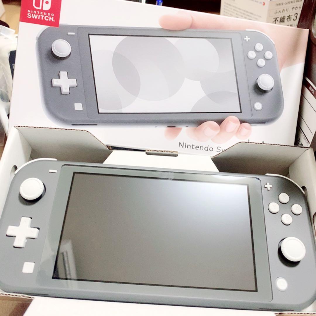 ケース付き Switch Lite 本体 switch lightグレー
