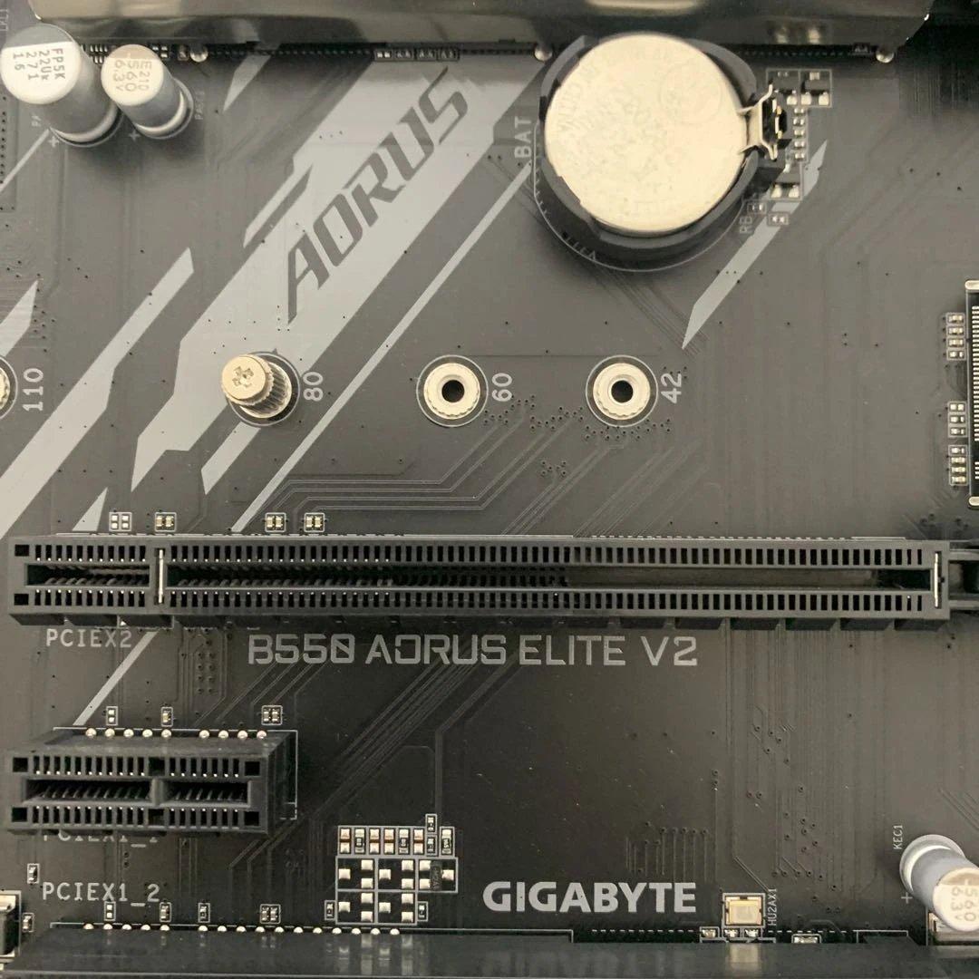 GIGABYTE AORUS B550 ELITE V2 BIOS起動確認済