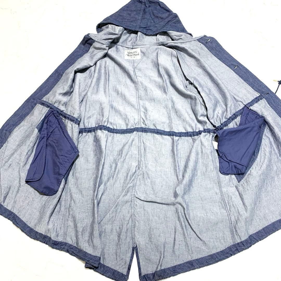 Vivienne Westwood MAN デニムモッズコート リネン70％