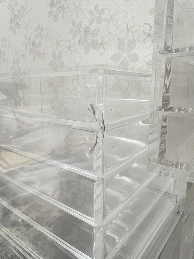 無印良品　重なるアクリルケース　5段　3段
