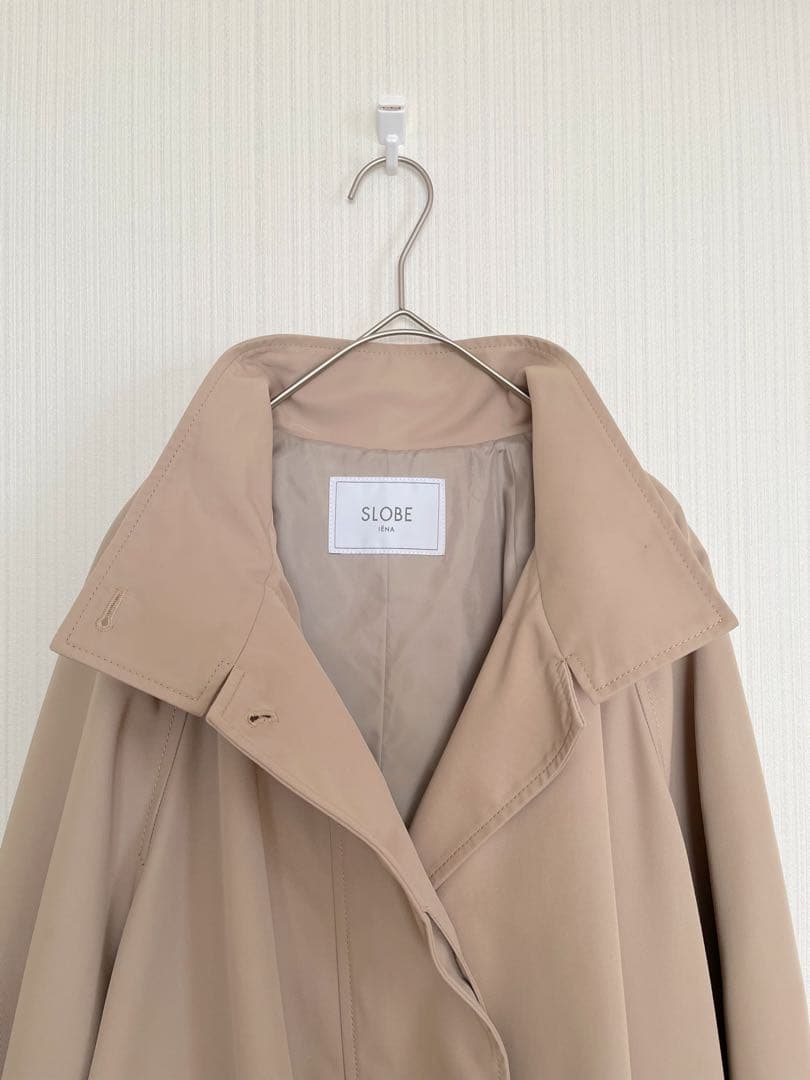 SLOBE IENA　テントラインショートコート　ベージュ　2024SS