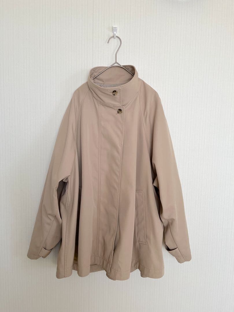 SLOBE IENA　テントラインショートコート　ベージュ　2024SS