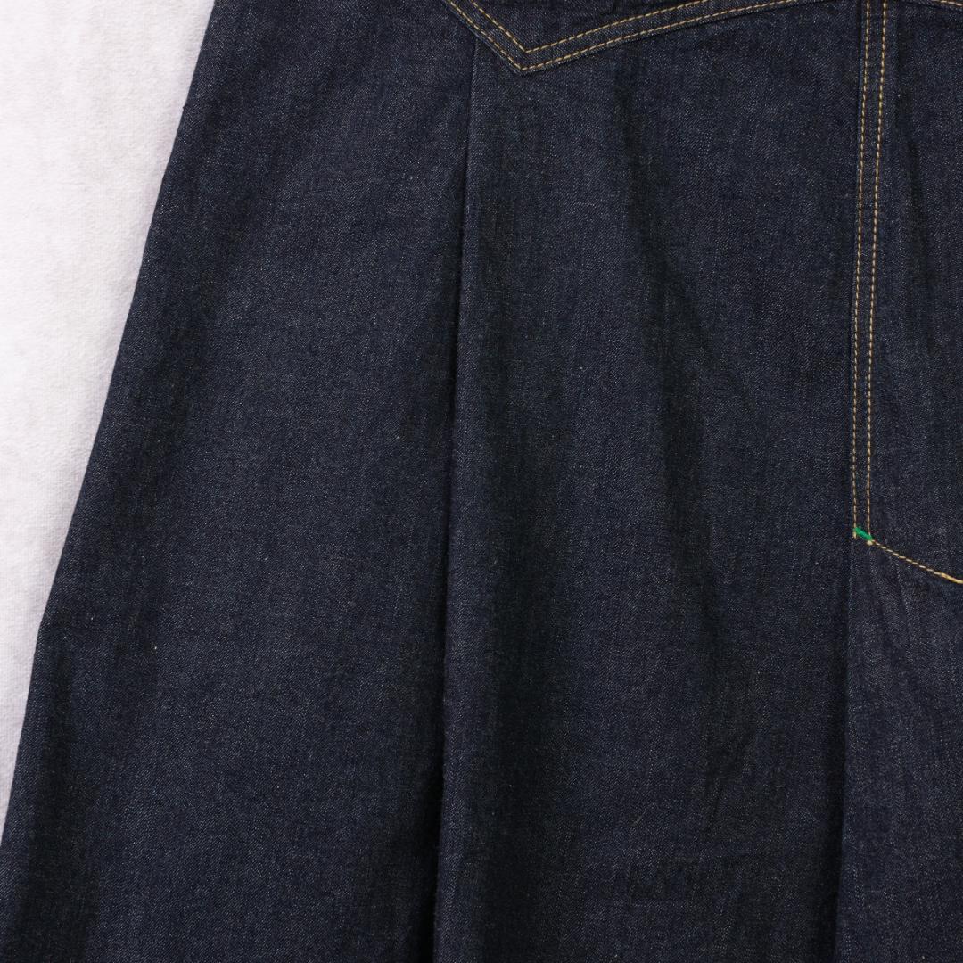 RaPPELER　デニムスカート　ネイビーブルー 秋冬 人気　XS