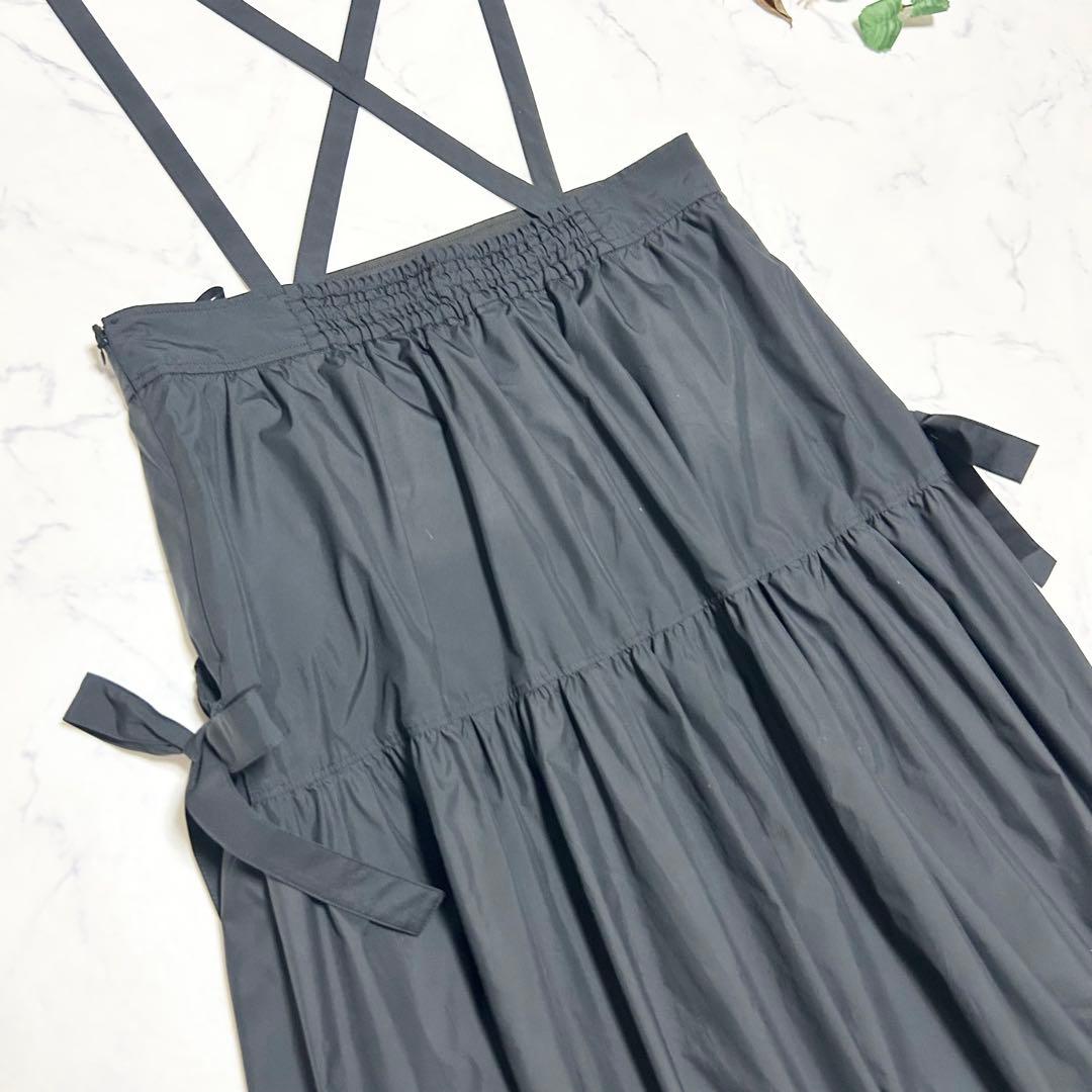Rose Tiaraローズティアラ 大きいサイズ タフタサスペンダー付きスカート