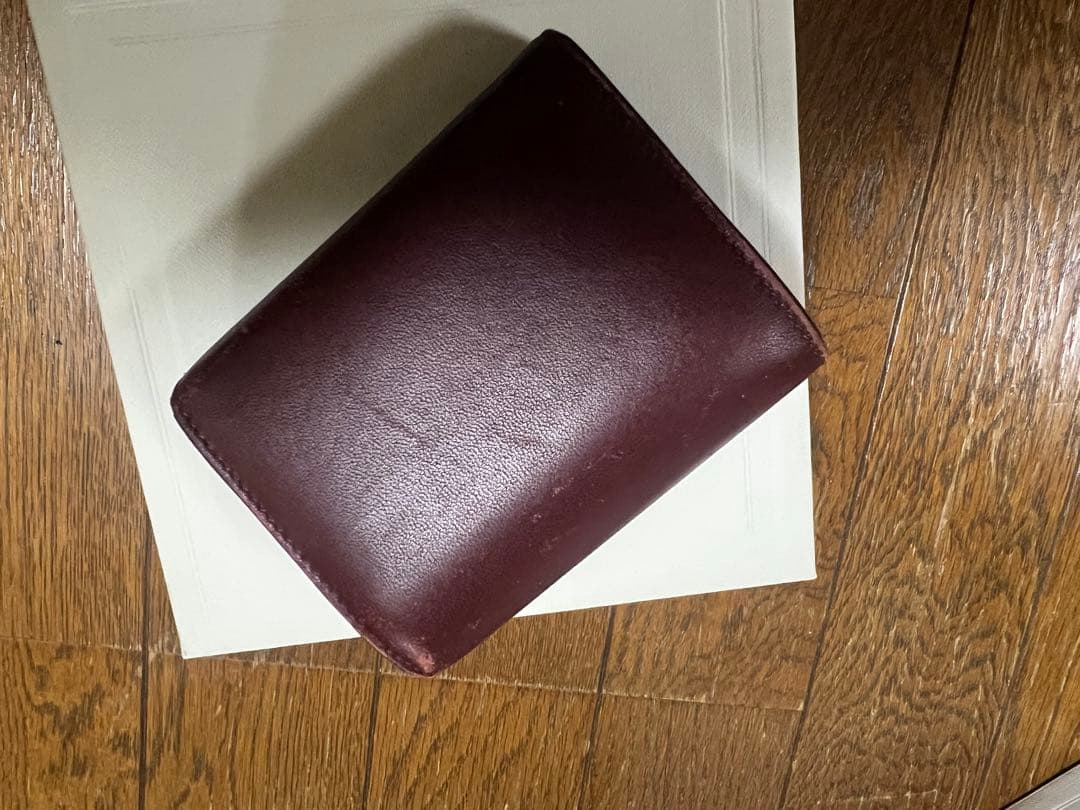 CELINE バーガンディ 三つ折り財布