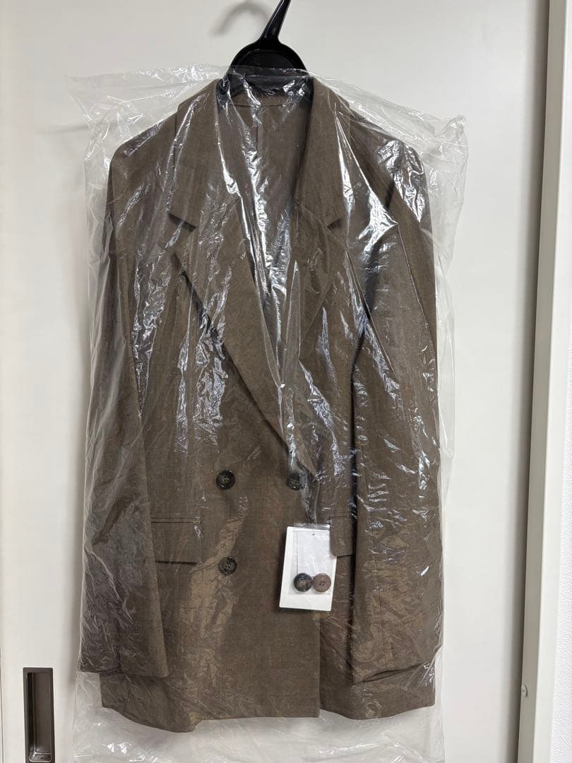 【新品、未使用、タグ付き】VIS リネンライクジャケット　ブラウン　Mサイズ