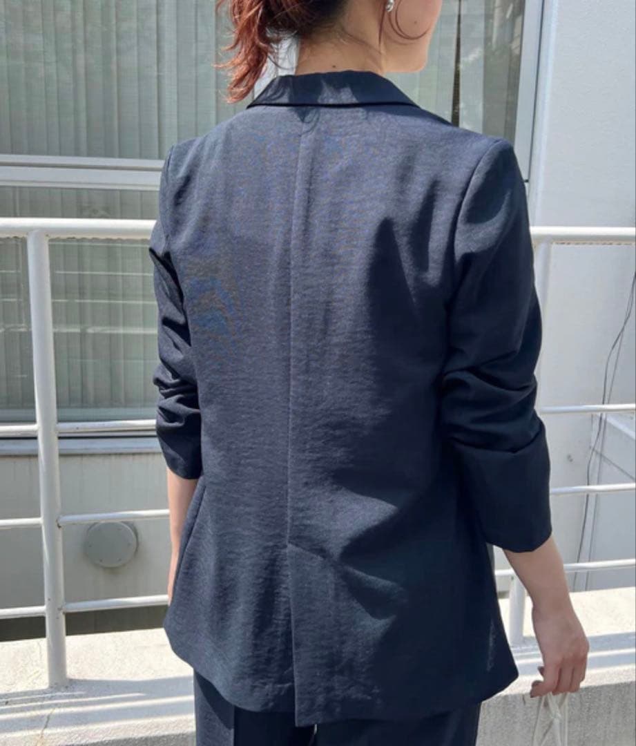【新品、未使用、タグ付き】VIS リネンライクジャケット　ブラウン　Mサイズ