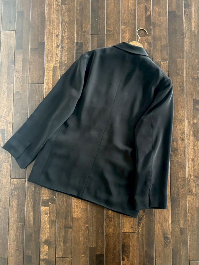 クルニ/24AW 定価8万 セットアップ ダブルブレストJKT ベルト付 黒 1