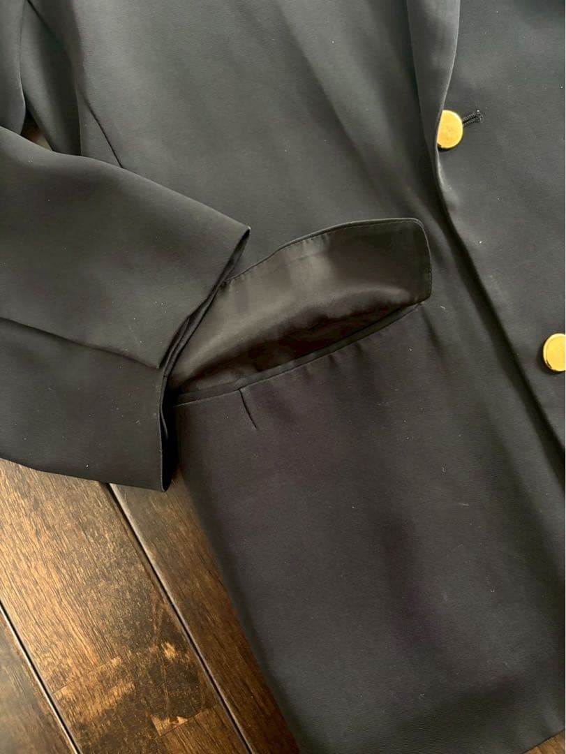 クルニ/24AW 定価8万 セットアップ ダブルブレストJKT ベルト付 黒 1