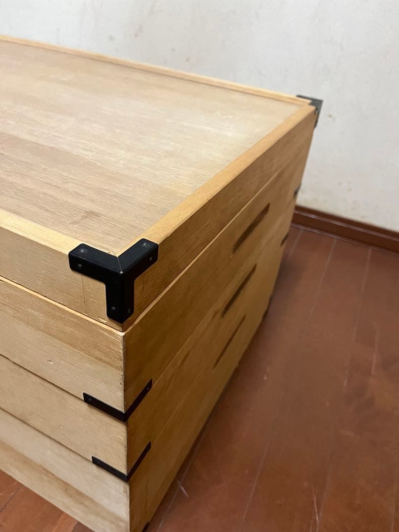 3段桐製　着物収納　衣装収納　ケース