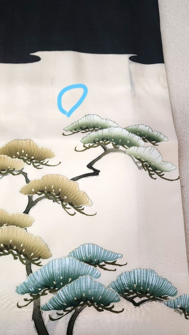 手描き　お宮参り　産着(初着、祝着)　七五三　男の子　五つ紋　子供着物　襦袢付き