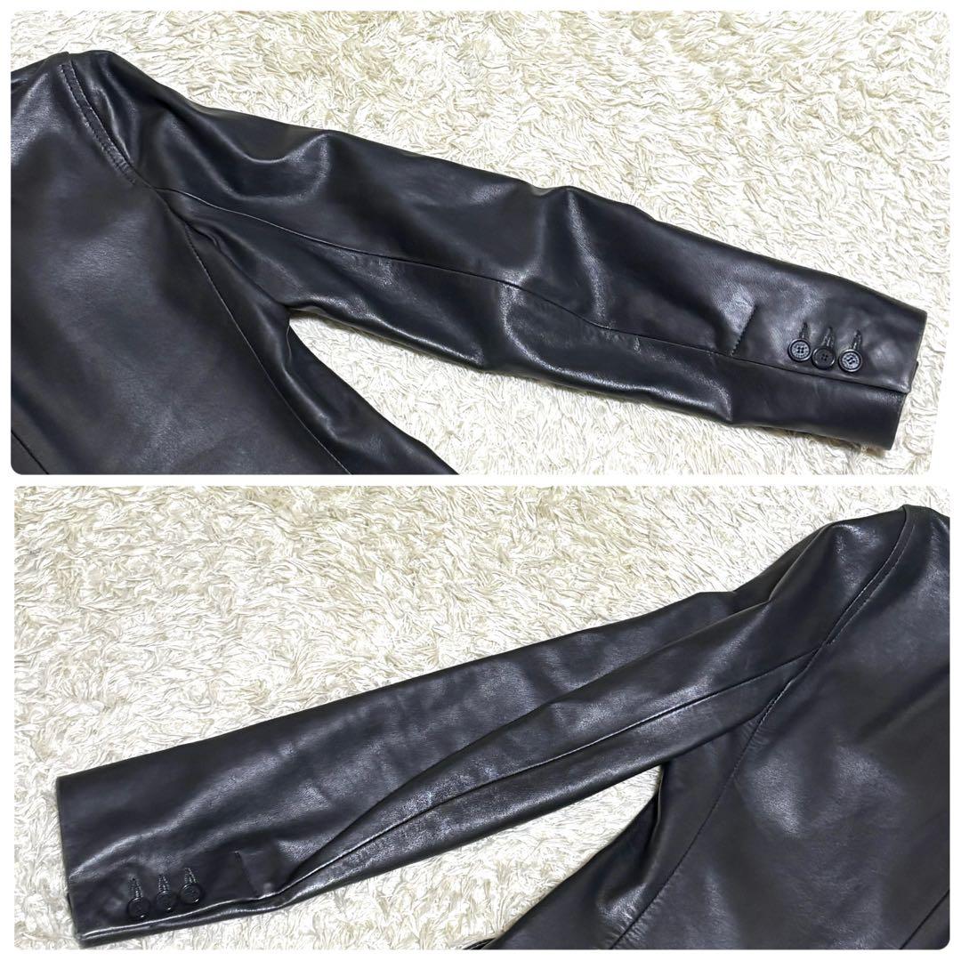 大きいサイズ　DOLCE&GABBANA 　テーラードジャケット　レザー　40