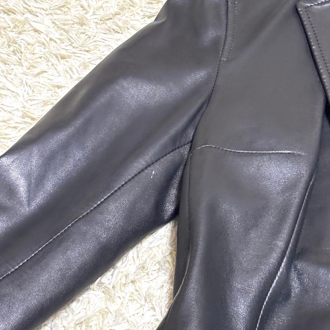 大きいサイズ　DOLCE&GABBANA 　テーラードジャケット　レザー　40