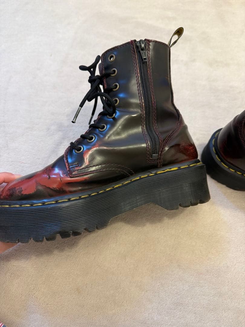 Dr. Martens JADON ブーツレッド UK4 EU37