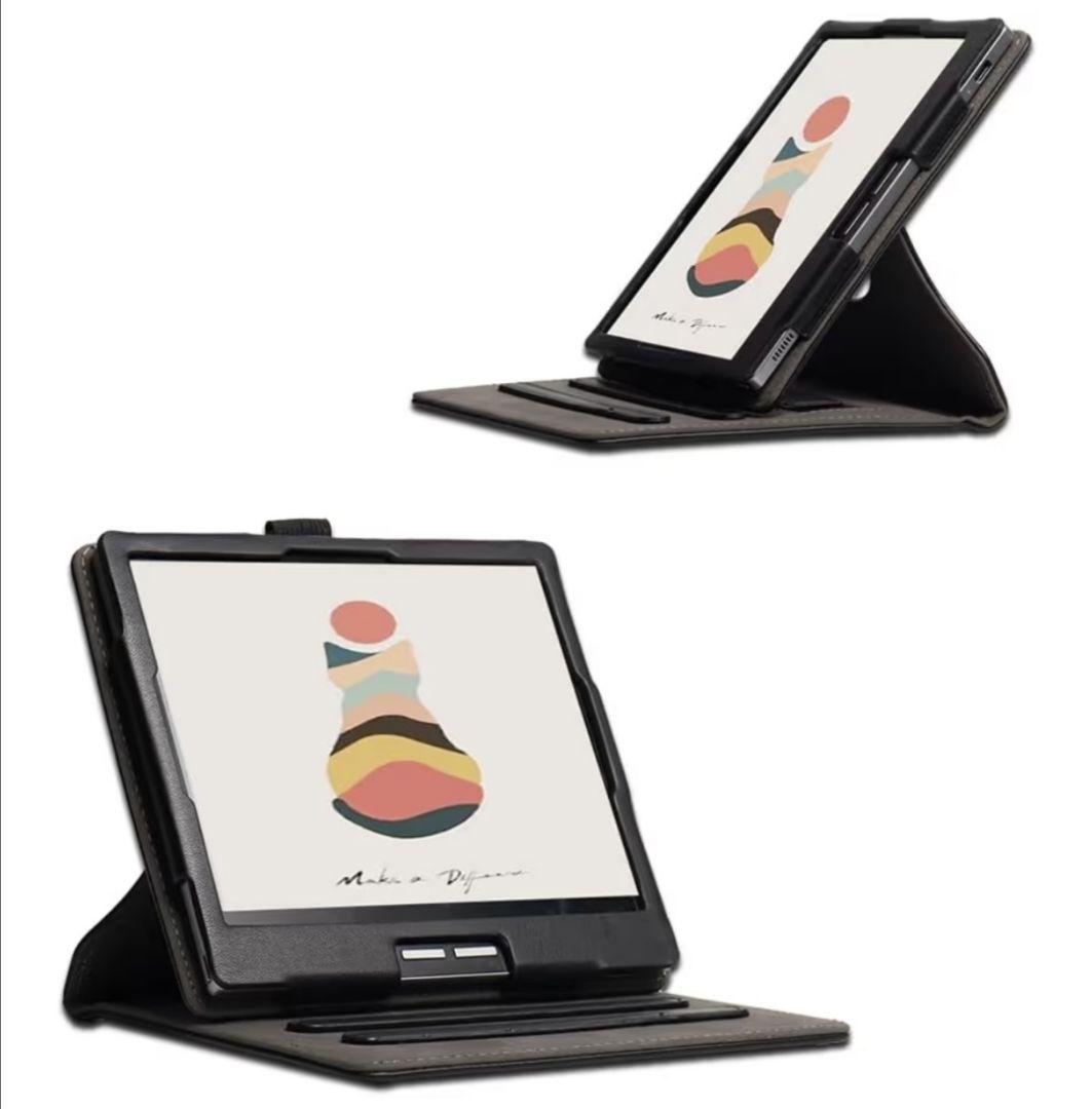 □Bigme b751c 電子書籍リーダー本体、専用カバー、画面フィルタ貼付け済