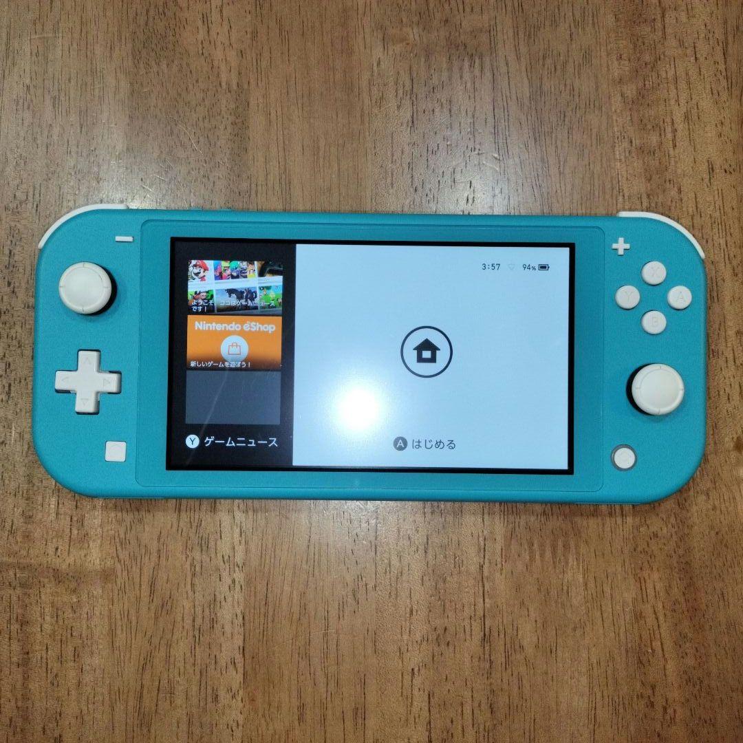 ニンテンドースイッチライト　充電器付き　ターコイズブルー