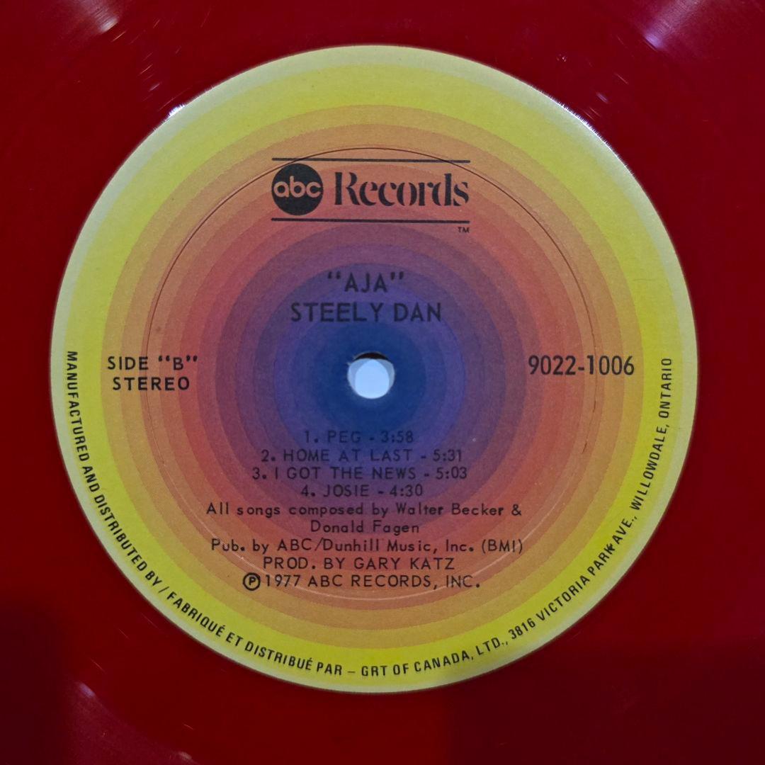 【希少赤ヴァイナル】Steely Dan『Aja』カナダ初期 9022-1006
