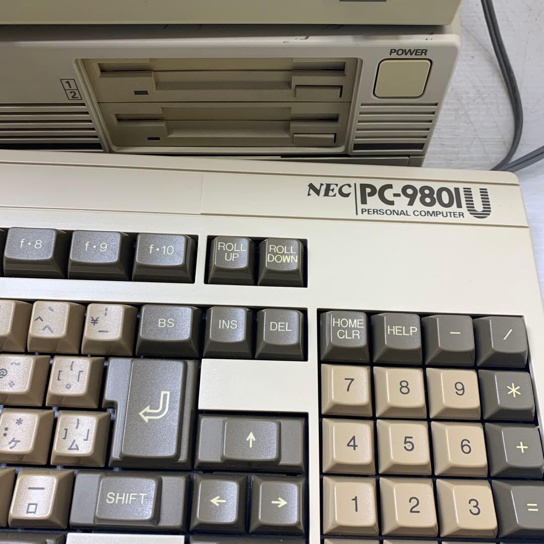 希少レア美品、NEC PC-9801U デスクトップPC セットジャンク品