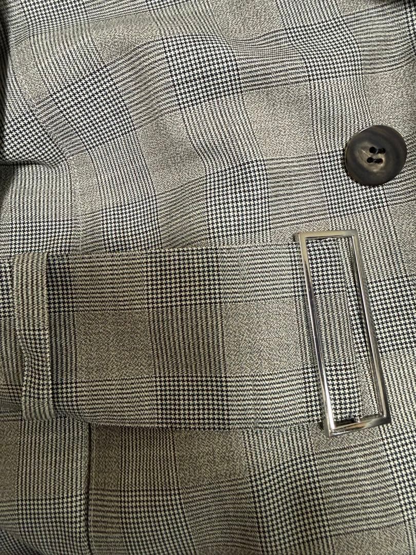 OVERCOAT ラグランスリーブ チェック柄ステンカラーコート