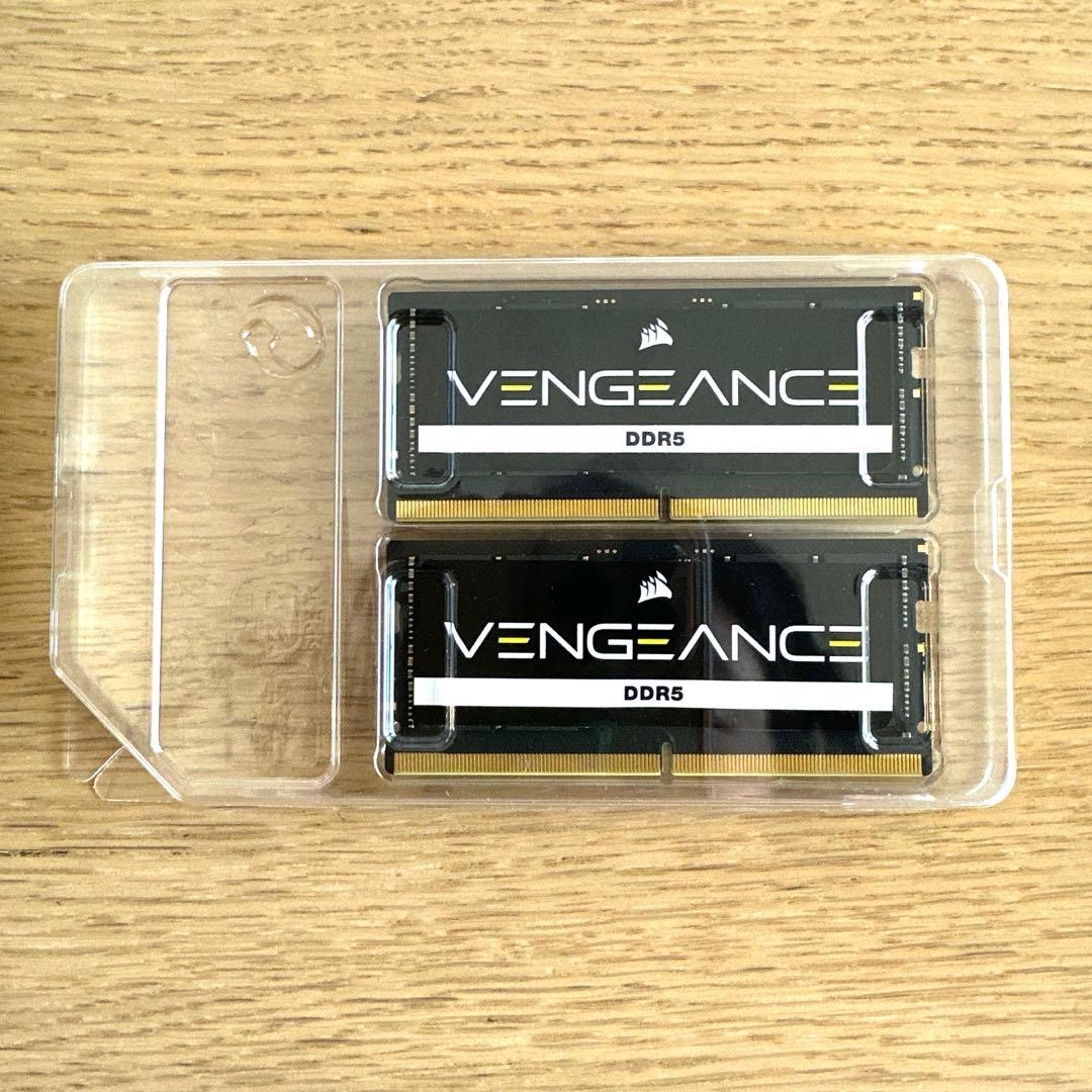 【美品】VENGEANCE DDR5 SODIMM 64GB(32GBx2)