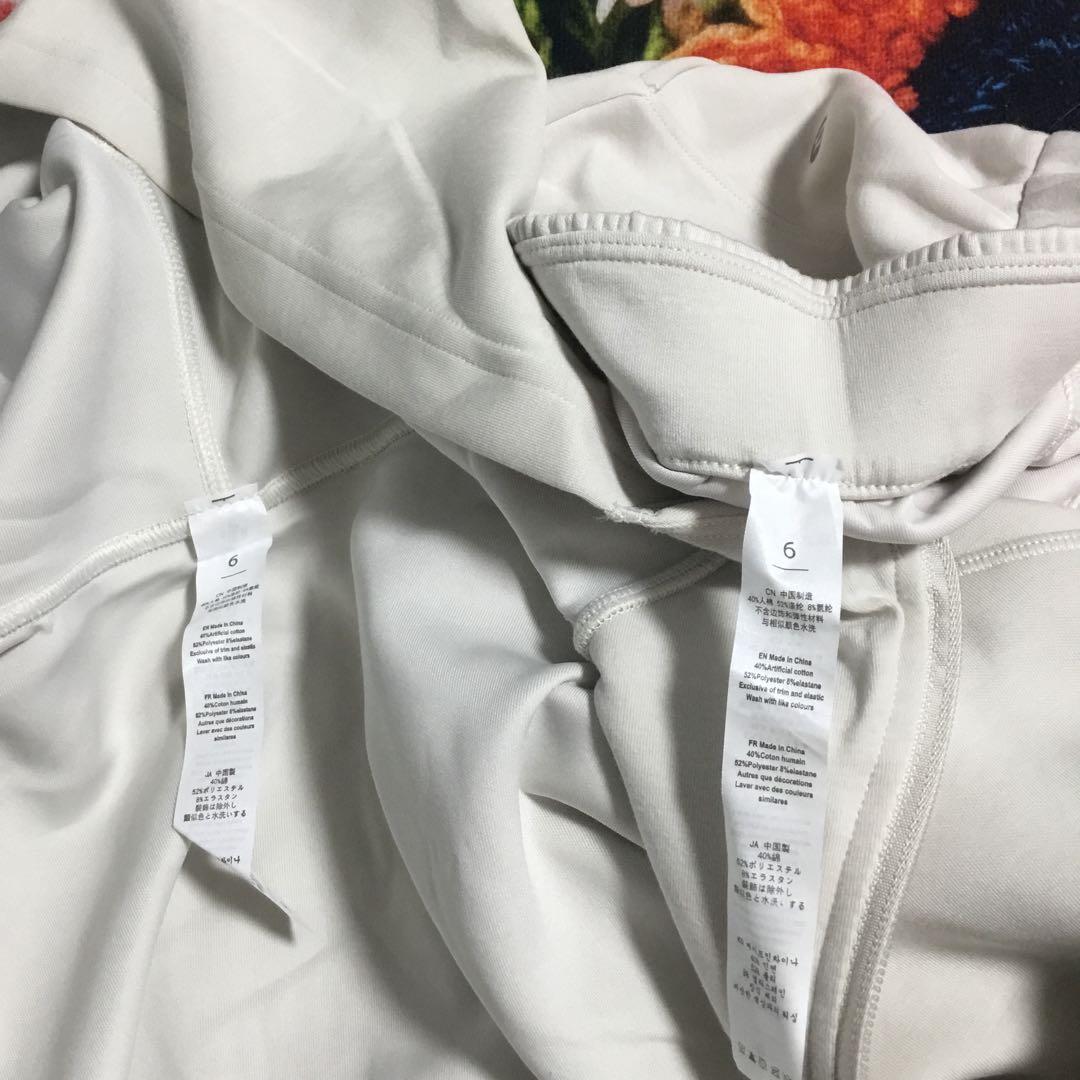 LULULEMON サイズ6 ホワイトジャージ上下セット フード付き