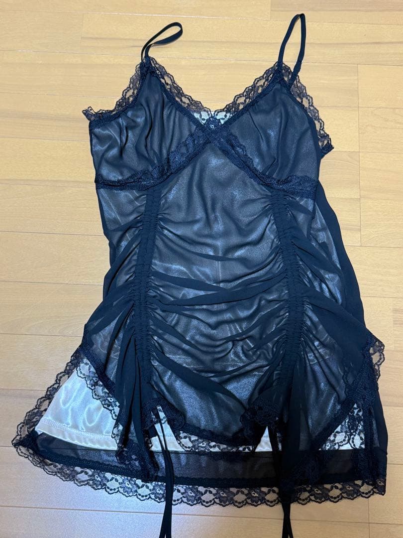 トップス PELLICULE chiffon gather mini op