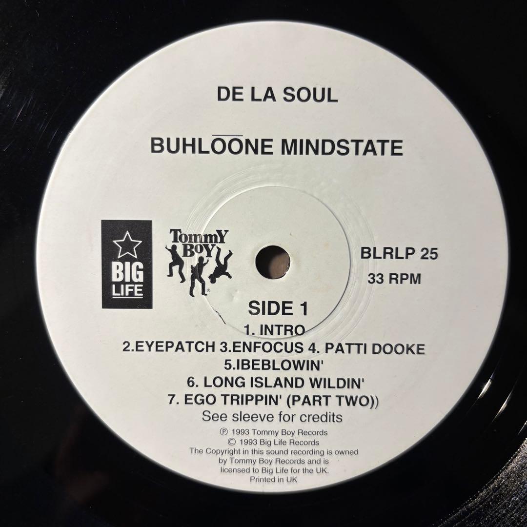 DE LA SOUL / BUHLOONE MINDSTATE UK正規LP