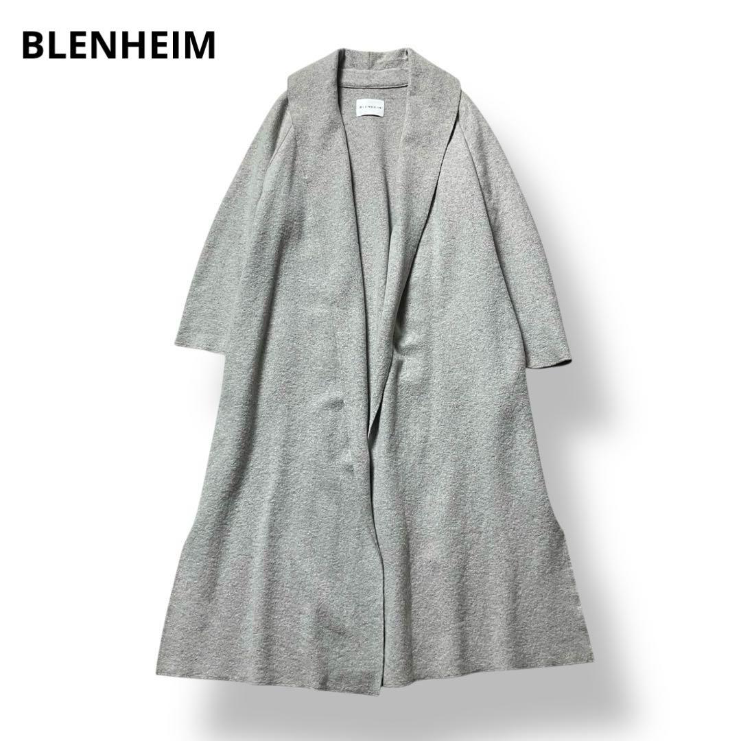 ブレンヘイム マキシ丈 ショールカラーリバーコート ロング BLENHEIM