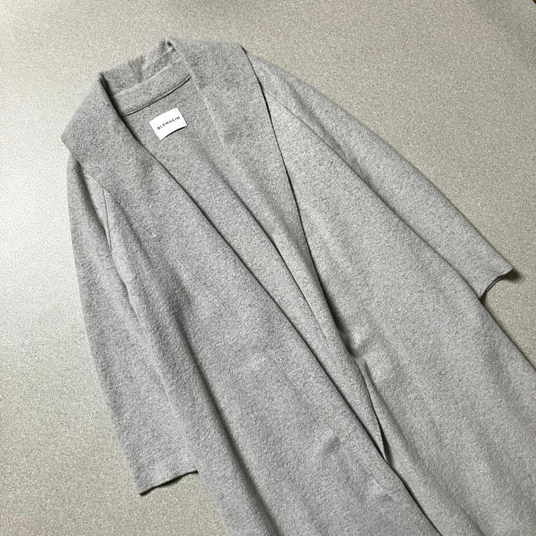 ブレンヘイム マキシ丈 ショールカラーリバーコート ロング BLENHEIM