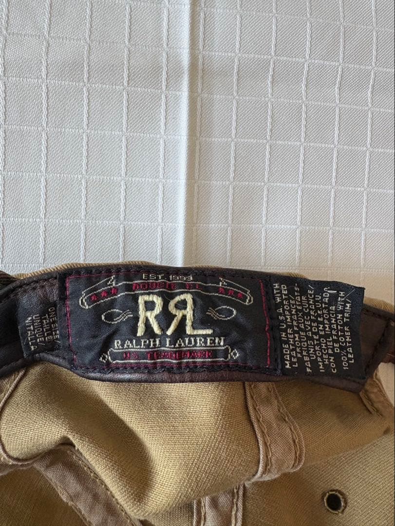 RRL 90s 三ツ星 切替キャップ USA製 Ralph Lauren