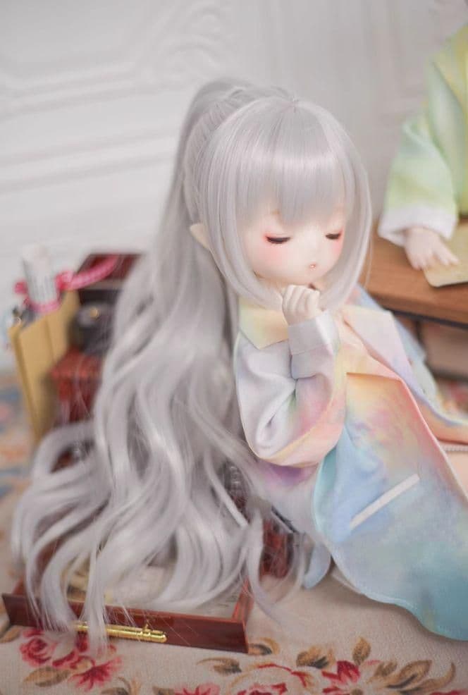 AX67 BJD 1/3 人形 ドール　用ウィッグ カツラ 耐熱 ハンドメイド