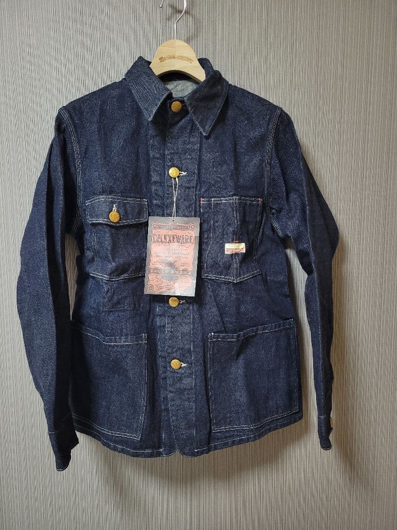 未使用 デラックスウエア 107XX デニムショートカバーオール 42 XL