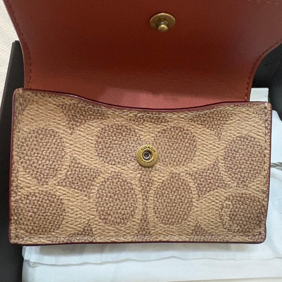 耀*ん様 【新品】COACH ミニ キャンバス トライフォールド ウォレット