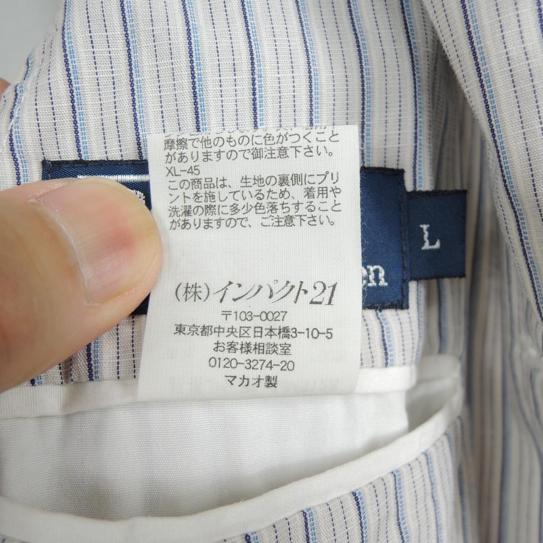 ポロ　ラルフローレン 春夏　サマー　ジャケット L ストライプ　POLO　美品