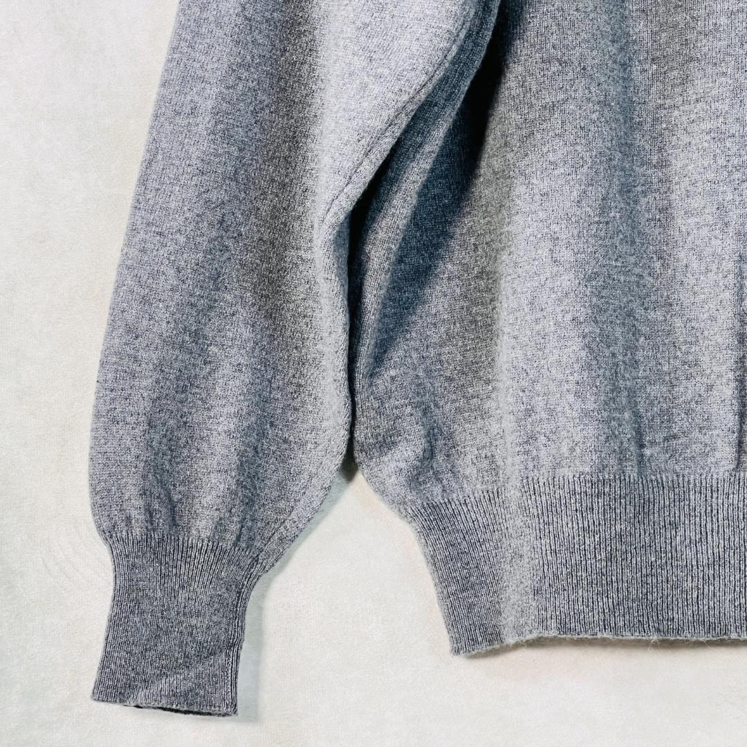 【美品★マダムビネ】カーディガン 最高級 カシミヤ100% 日本製 L 金ボタン