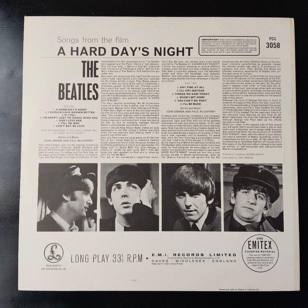 ビートルズ　A HARD DAY'S NIGHT　レコード