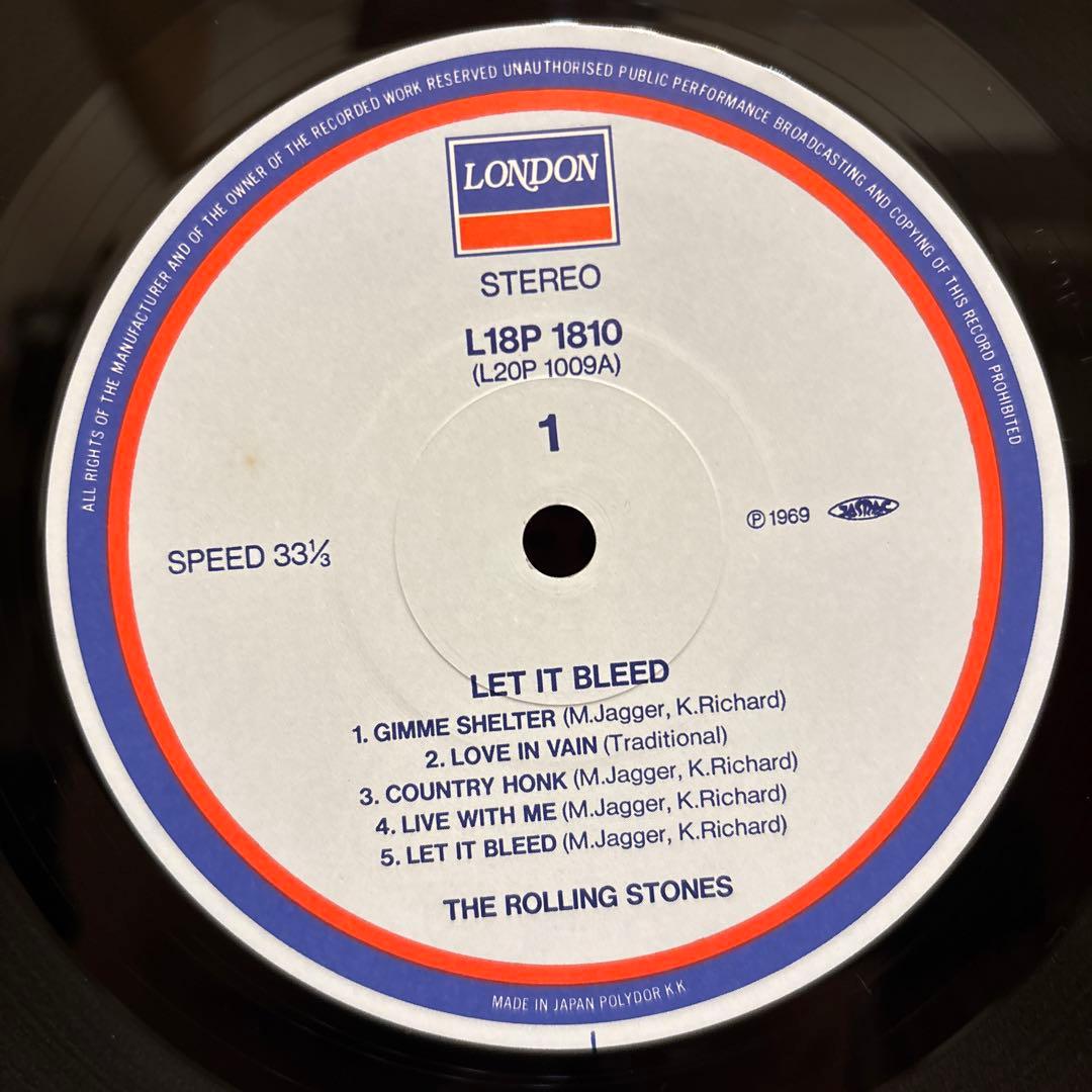 帯付き Rolling Stones Let It Bleed レコード LP