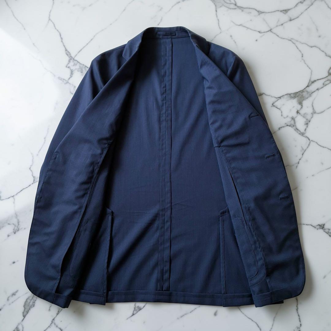 美品 ラルディーニ EASY WEAR 春夏 パッカブルジャケット 48 紺