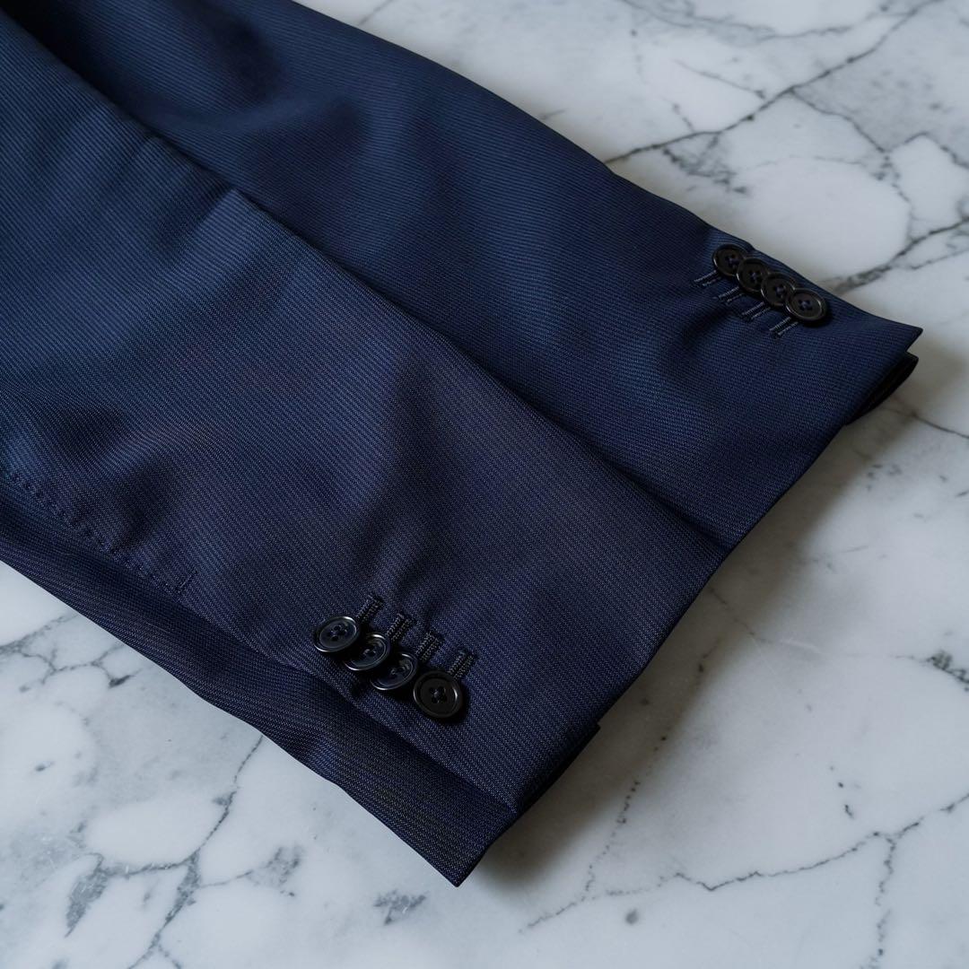 美品 ラルディーニ EASY WEAR 春夏 パッカブルジャケット 48 紺