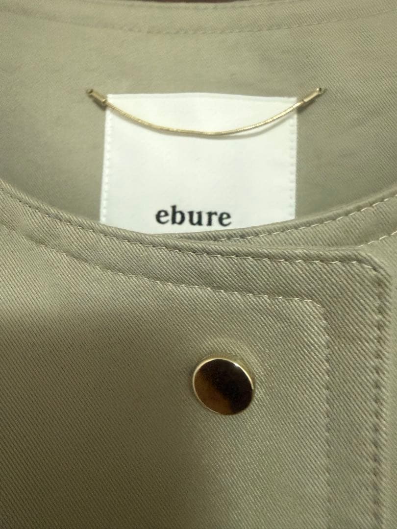 エブール ebure ノーカラーコート