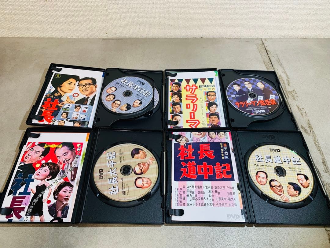 k0905-22★DVD 駅前旅館 社長道中記 サラリーマン忠臣蔵 等8点セット
