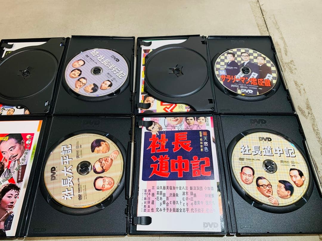 k0905-22★DVD 駅前旅館 社長道中記 サラリーマン忠臣蔵 等8点セット