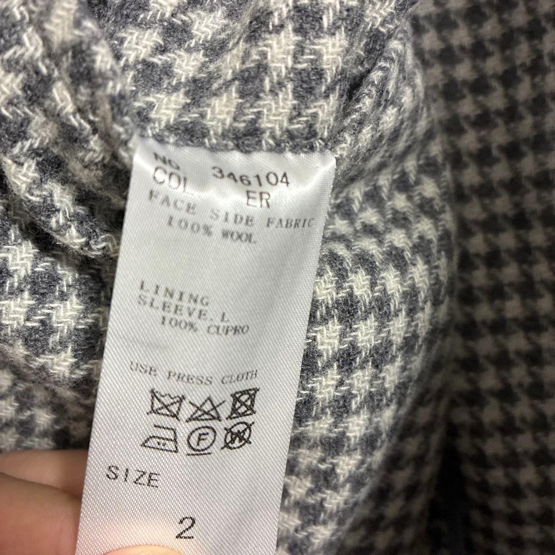 な*P様 極美品　GOOVI ジャケット ソフトツイード ハウンドトゥース