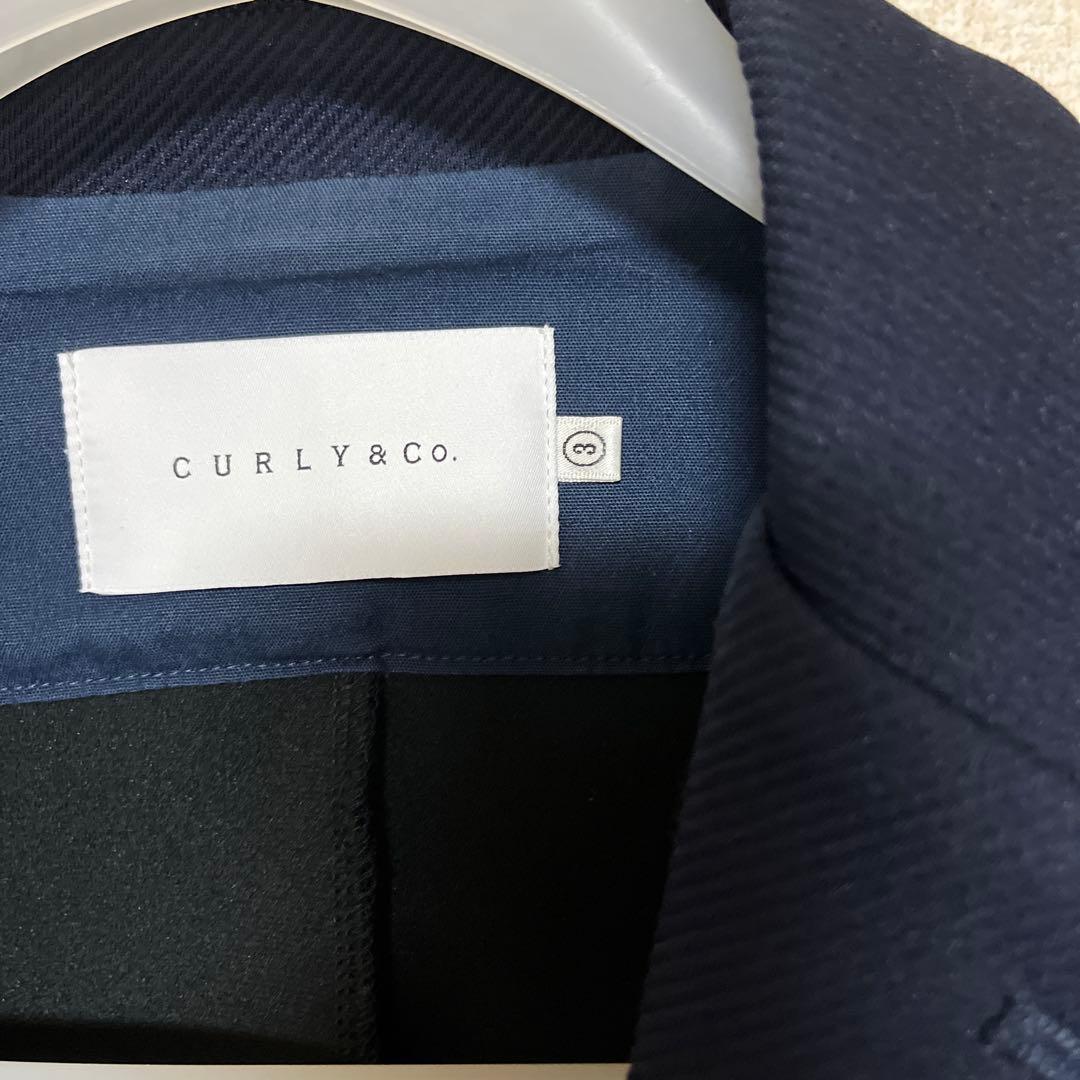 【美品】最終値下げ　CURLY&Co. ネイビー　セットアップ　3