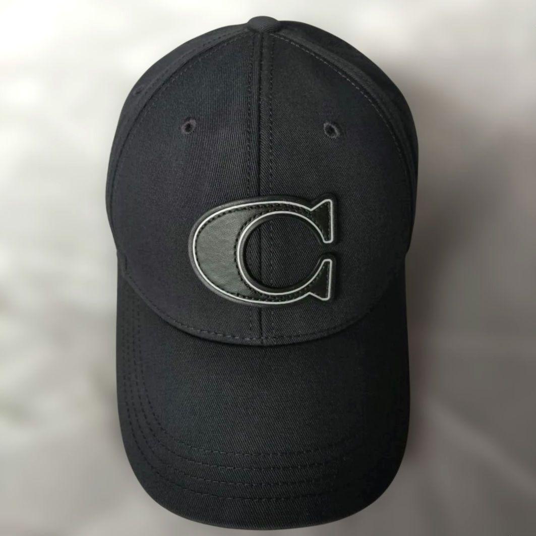 COACH コーチ 「C」革ロゴ キャップ