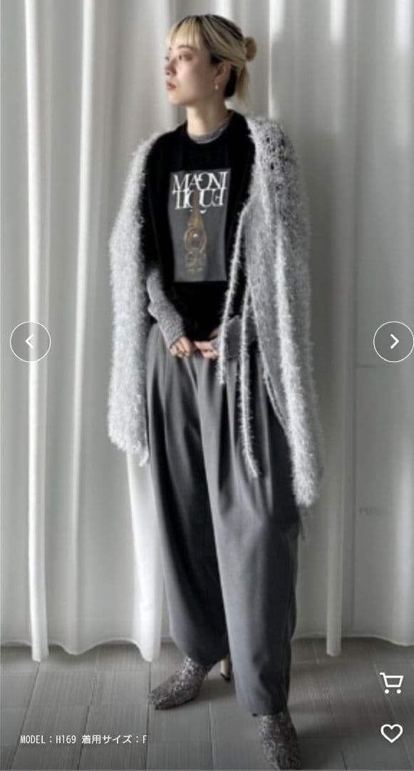 トップス UND MAGNITIQUE GLITTER INNER SET TOP