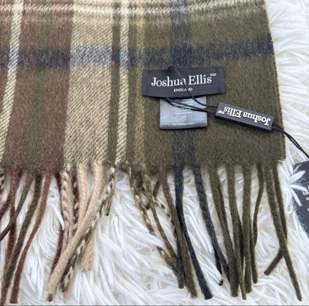 Joshua Ellisジョシュアエリス カシミヤ100 マフラー 大判ストール