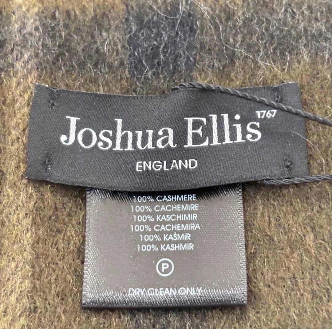 Joshua Ellisジョシュアエリス カシミヤ100 マフラー 大判ストール